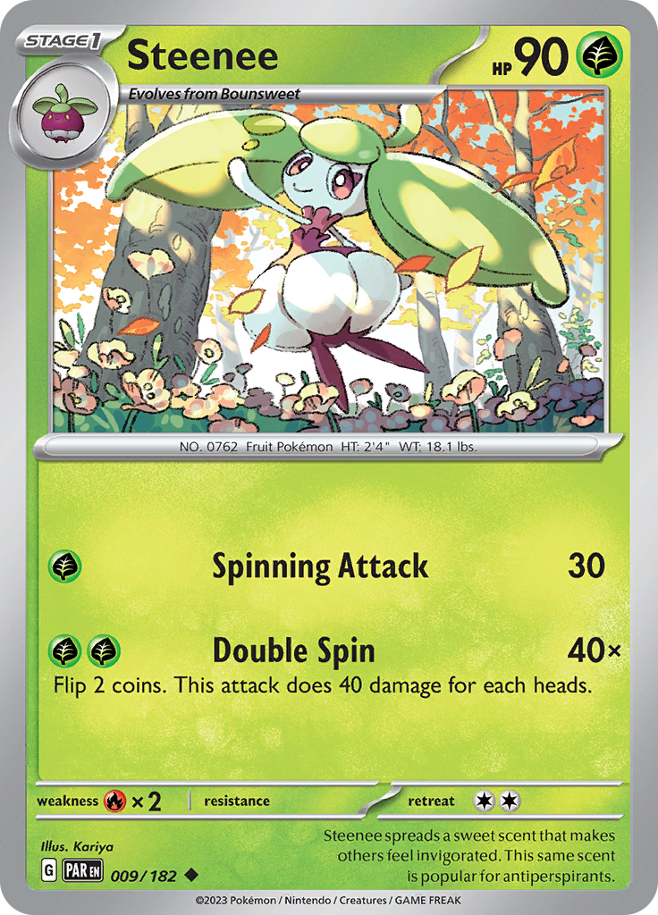 Steenee (009/182) [Scarlet & Violet: Paradox Rift] | Card Citadel