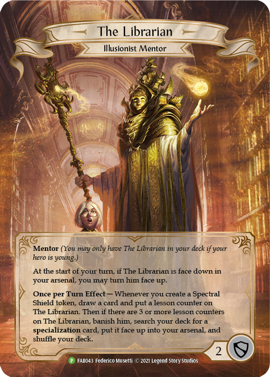 The Librarian [FAB043] (Promo)  Rainbow Foil | Card Citadel