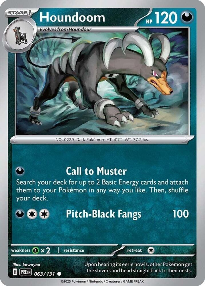 Houndoom (063/131) [Scarlet & Violet: Prismatic Evolutions] | Card Citadel