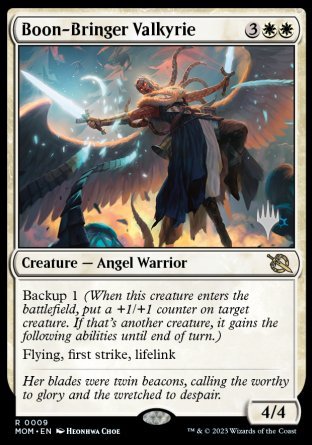 Boon-Bringer Valkyrie (Promo Pack) [March of the Machine Promos] | Card Citadel