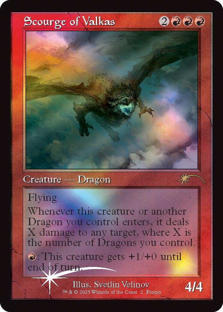 Scourge of Valkas (Retro Frame) [Secret Lair Drop Series] | Card Citadel