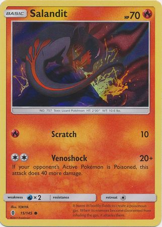 Salandit (15/145) (Collection Promo) [Sun & Moon: Guardians Rising] | Card Citadel