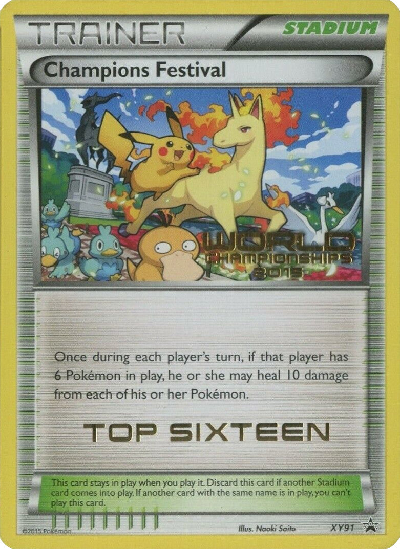 Champions Festival (XY91) (2015 Top Sixteen) [XY: Black Star Promos] | Card Citadel