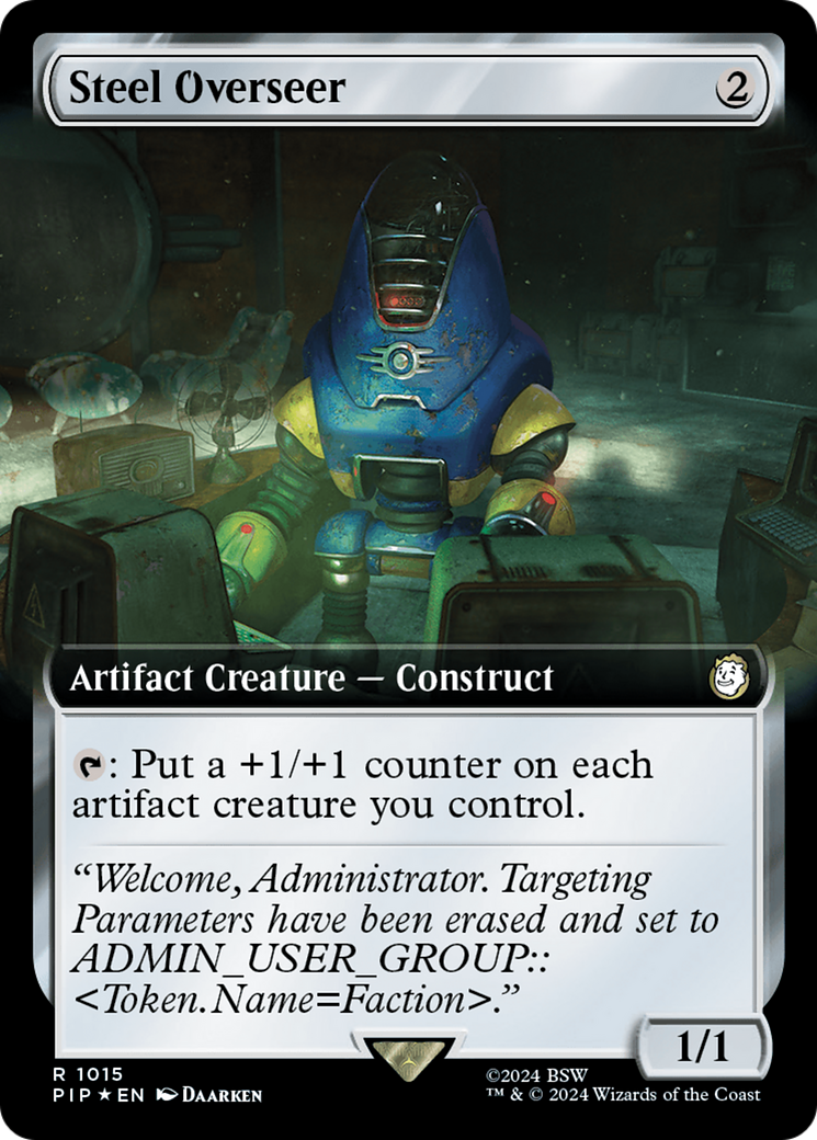 Steel Overseer (Extended Art) (Surge Foil) [Fallout] | Card Citadel