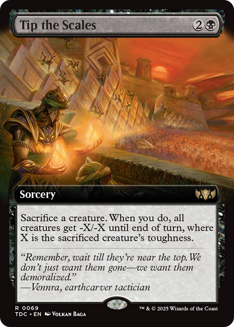 Tip the Scales (Extended Art) [Tarkir: Dragonstorm Commander] | Card Citadel