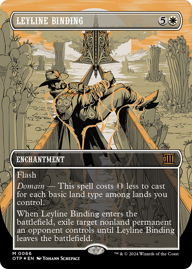 Leyline Binding (Textured Foil) [Outlaws of Thunder Junction: Breaking News] | Card Citadel