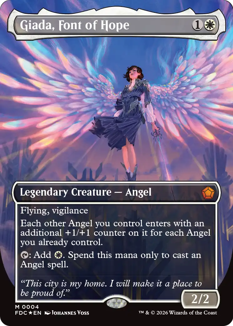 Giada, Font of Hope (Borderless) [Foundations Commander] | Card Citadel