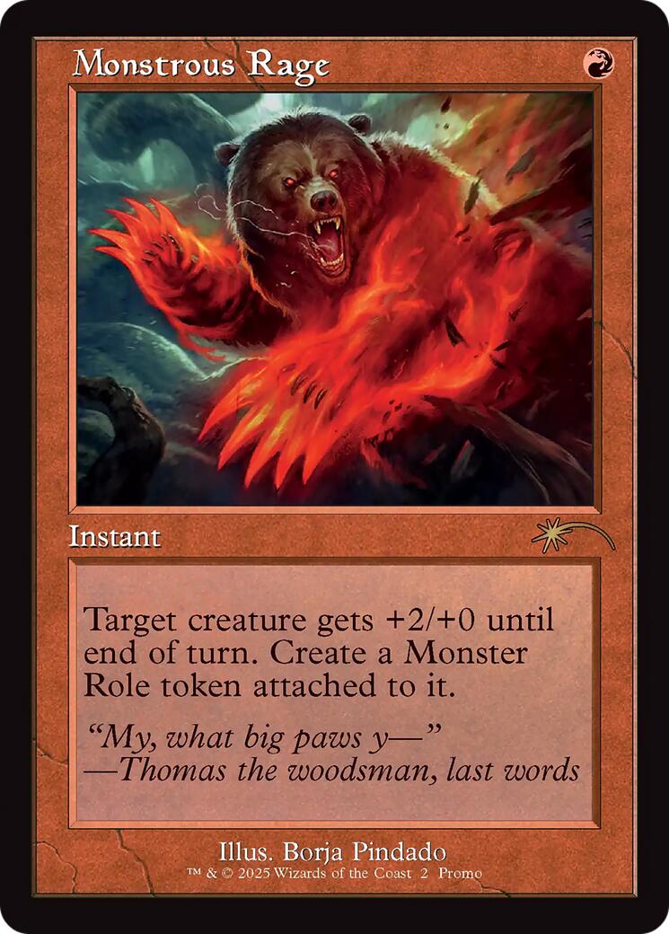 Monstrous Rage (Retro Frame) [Standard Showdown Promos] | Card Citadel