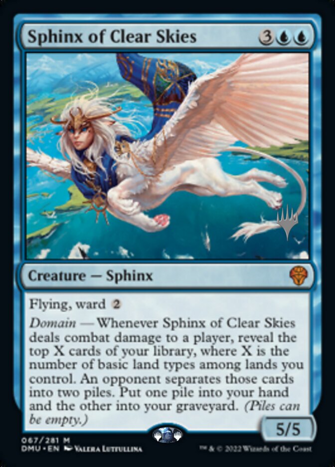 Sphinx of Clear Skies (Promo Pack) [Dominaria United Promos] | Card Citadel