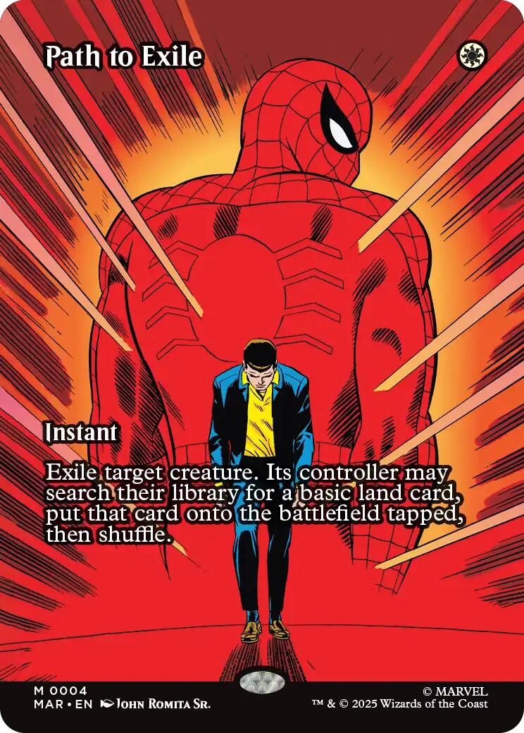 Path to Exile (Borderless) [Marvel's Spider-Man: Eternal-Legal] | Card Citadel