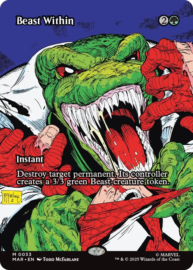Beast Within (Borderless) [Marvel's Spider-Man: Eternal-Legal] | Card Citadel