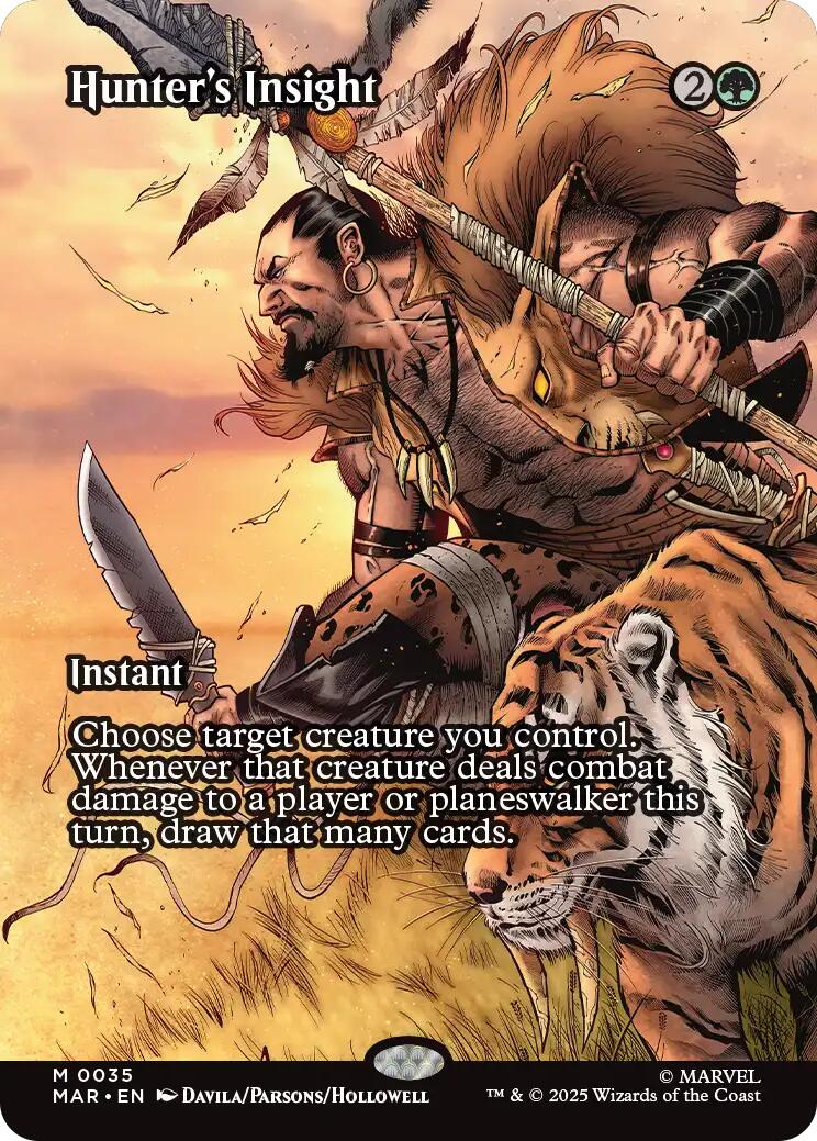 Hunter's Insight (Borderless) [Marvel's Spider-Man: Eternal-Legal] | Card Citadel