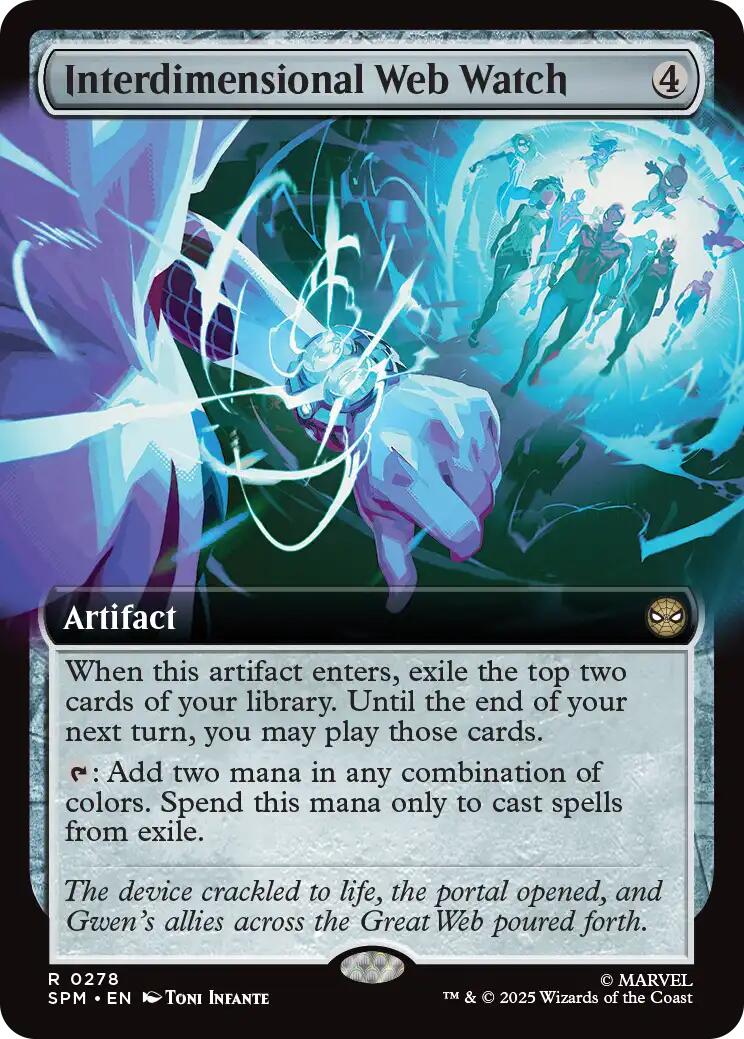 Interdimensional Web Watch (Extended Art) [Marvel's Spider-Man] | Card Citadel