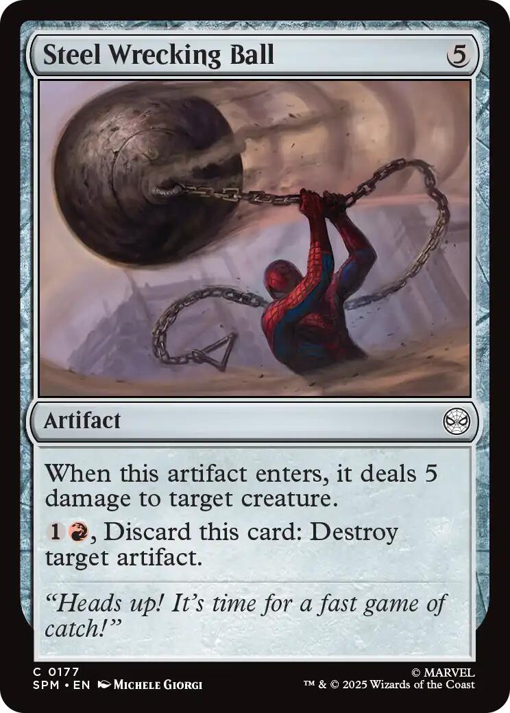 Steel Wrecking Ball [Marvel's Spider-Man] | Card Citadel