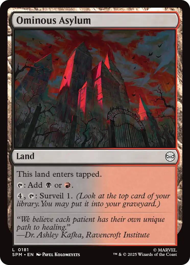 Ominous Asylum [Marvel's Spider-Man] | Card Citadel