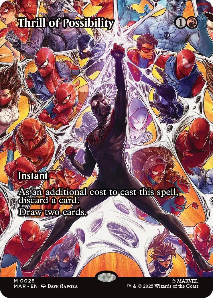 Thrill of Possibility (Borderless) [Marvel's Spider-Man: Eternal-Legal] | Card Citadel