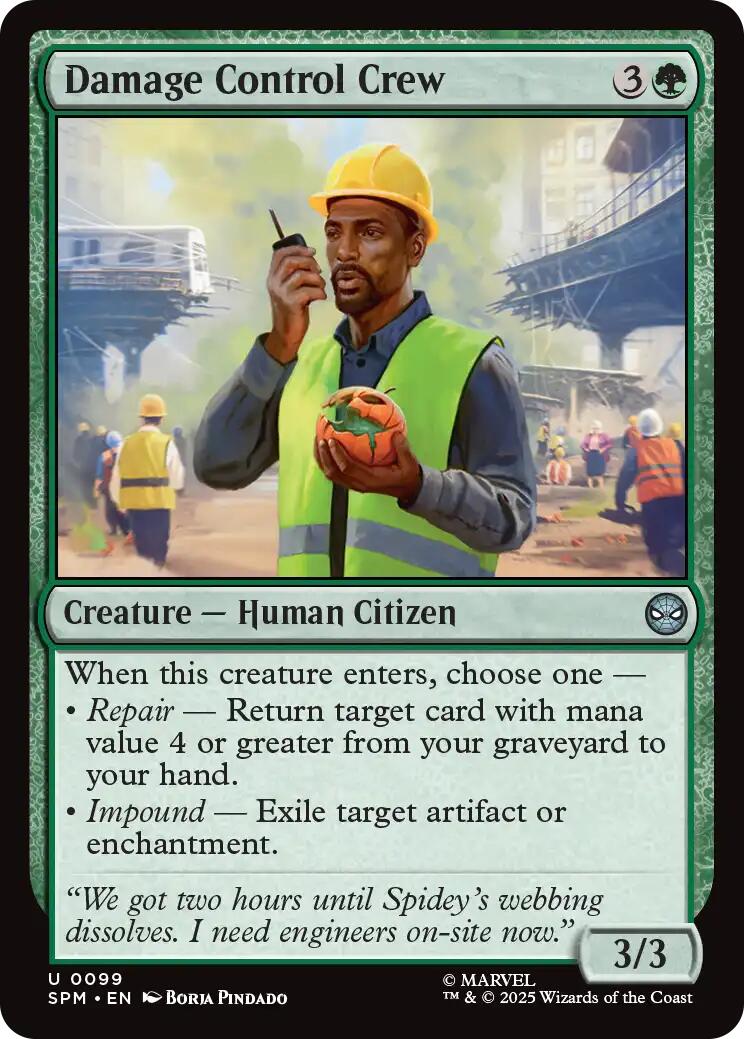 Damage Control Crew [Marvel's Spider-Man] | Card Citadel