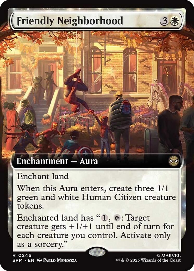 Friendly Neighborhood (Extended Art) [Marvel's Spider-Man] | Card Citadel