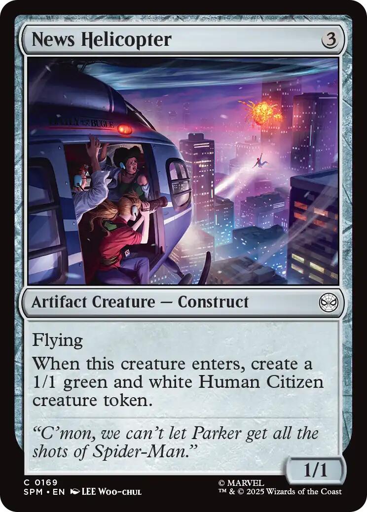 News Helicopter [Marvel's Spider-Man] | Card Citadel