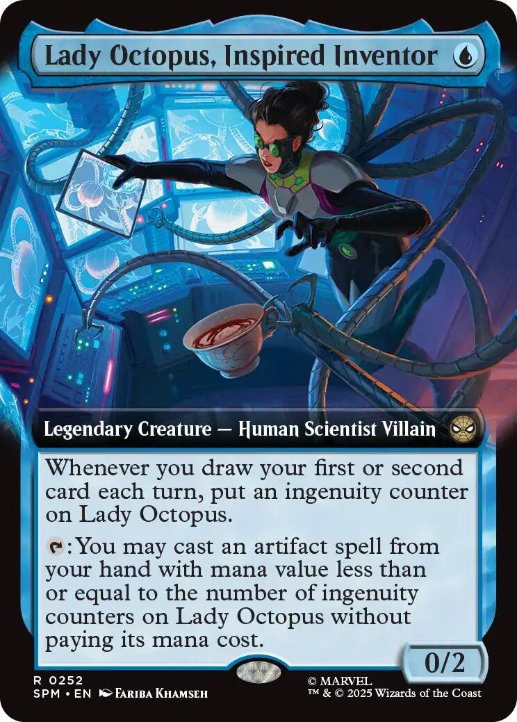Lady Octopus, Inspired Inventor (Extended Art) [Marvel's Spider-Man] | Card Citadel