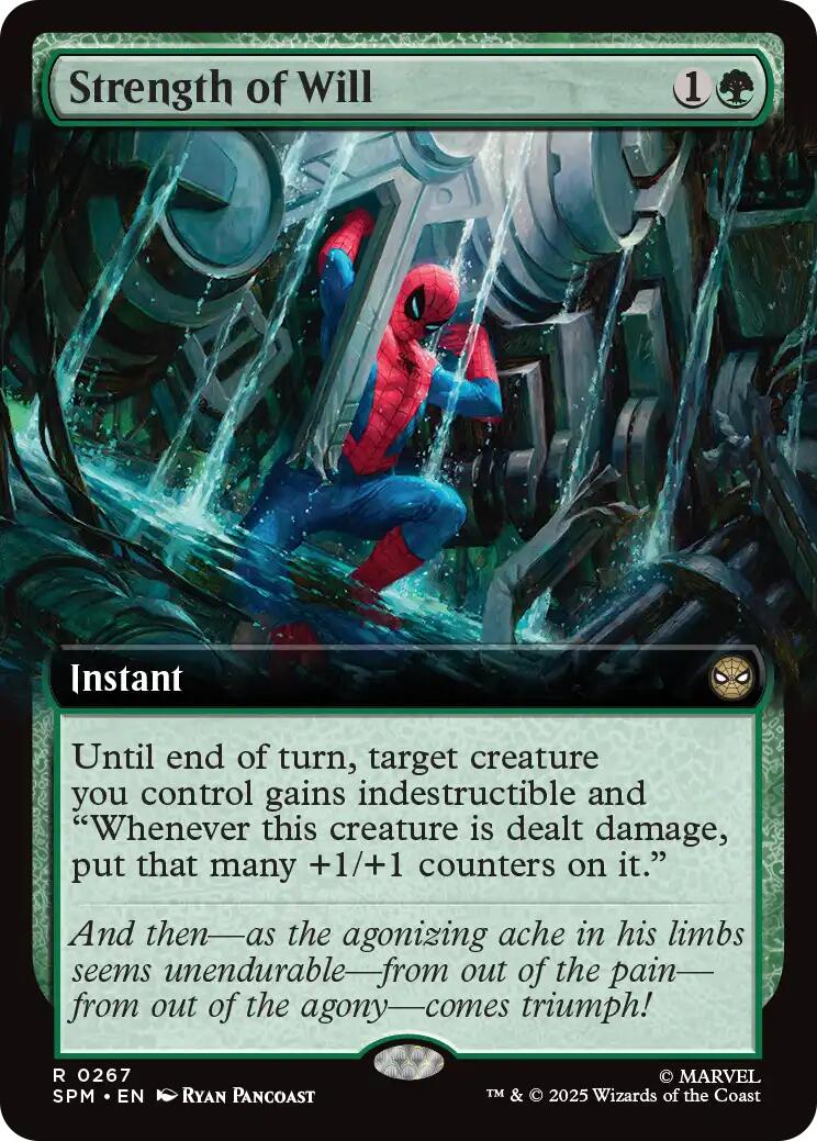 Strength of Will (Extended Art) [Marvel's Spider-Man] | Card Citadel