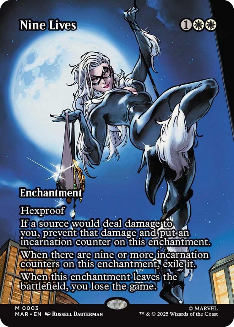 Nine Lives (Borderless) [Marvel's Spider-Man: Eternal-Legal] | Card Citadel