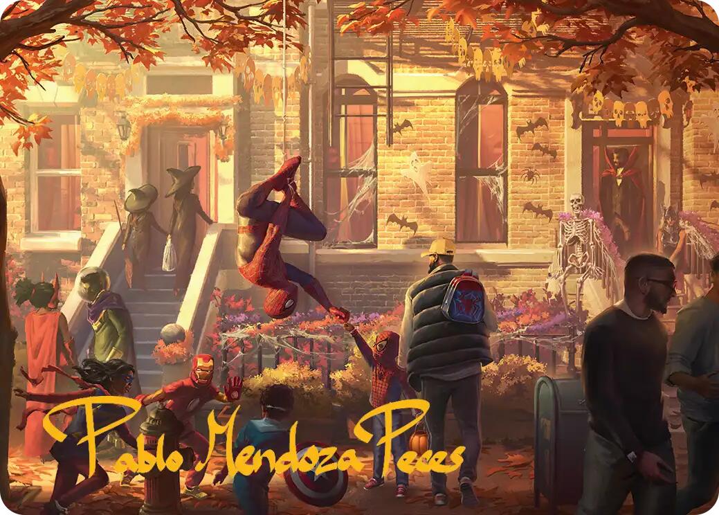 Friendly Neighborhood Art Card (Gold-Stamped Signature) [Marvel's Spider-Man Art Series] | Card Citadel