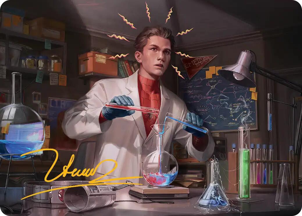 Peter Parker Art Card (3/54) (Gold-Stamped Signature) [Marvel's Spider-Man Art Series] | Card Citadel