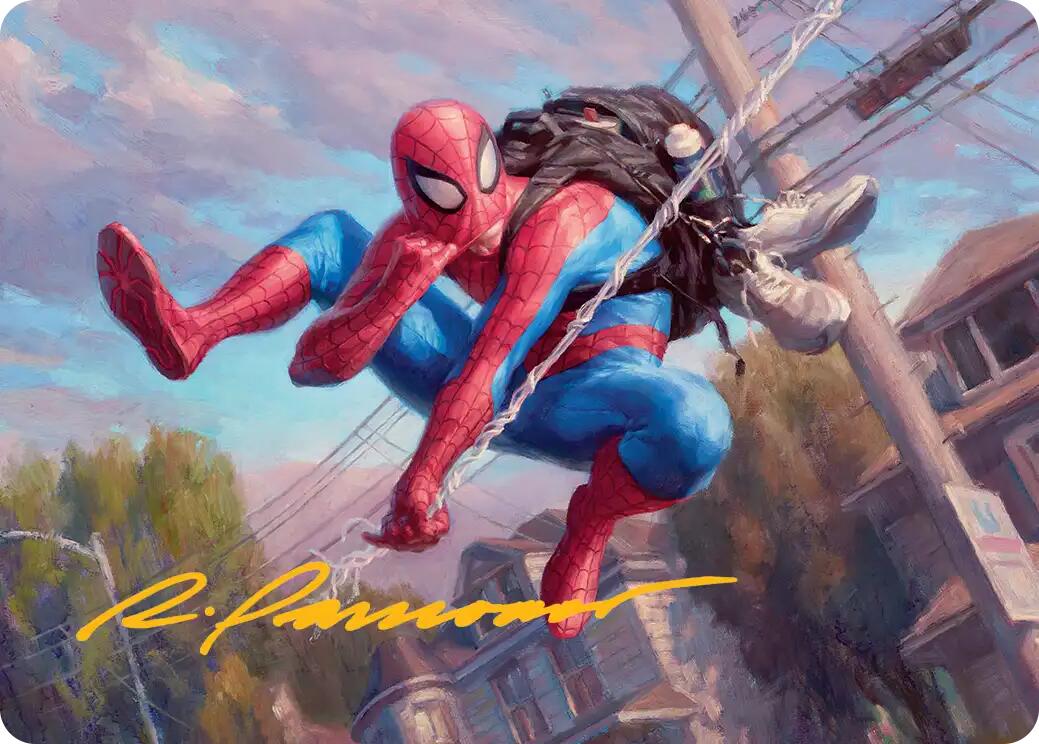 Spider-Man, Web-Slinger Art Card (Gold-Stamped Signature) [Marvel's Spider-Man Art Series] | Card Citadel