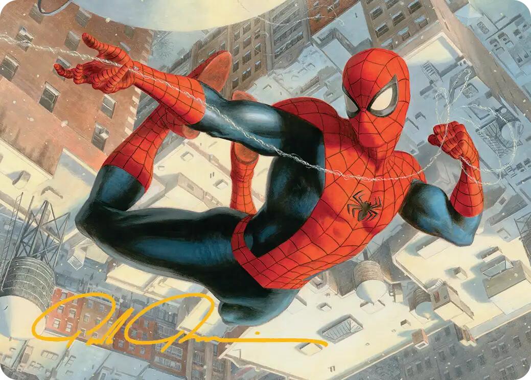Spider-Man, Peter Parker Art Card (Gold-Stamped Signature) [Marvel's Spider-Man Art Series] | Card Citadel