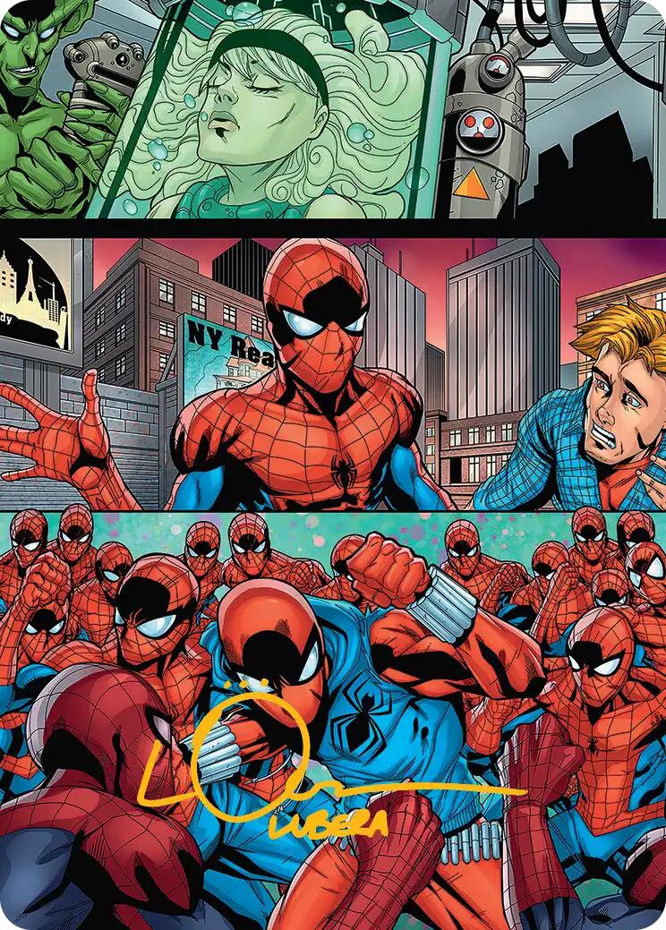 The Clone Saga Art Card (Gold-Stamped Signature) [Marvel's Spider-Man Art Series] | Card Citadel