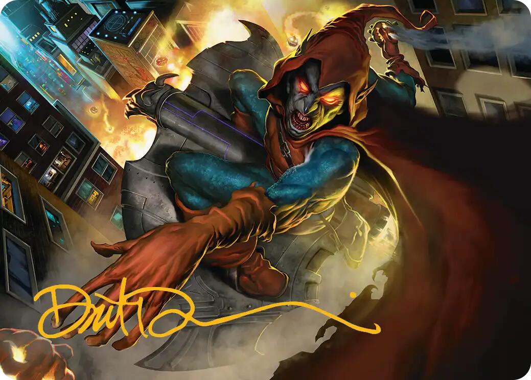 Hobgoblin, Mantled Marauder Art Card (Gold-Stamped Signature) [Marvel's Spider-Man Art Series] | Card Citadel