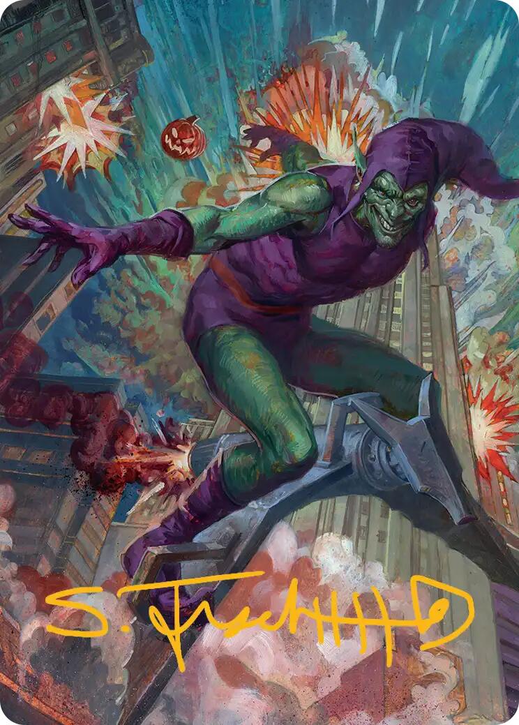 Green Goblin Art Card (26/54) (Gold-Stamped Signature) [Marvel's Spider-Man Art Series] | Card Citadel