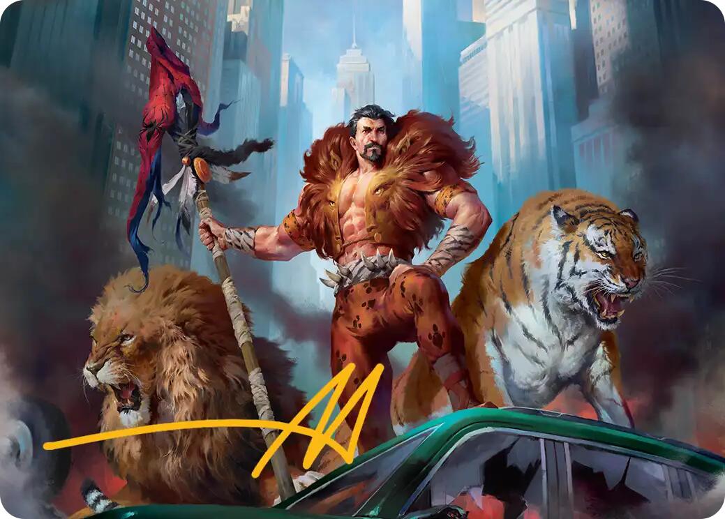 Kraven, Proud Predator Art Card (Gold-Stamped Signature) [Marvel's Spider-Man Art Series] | Card Citadel
