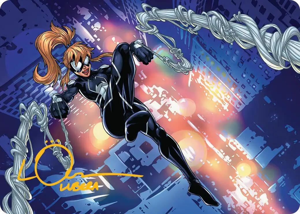 Arana, Heart of the Spider Art Card (Gold-Stamped Signature) [Marvel's Spider-Man Art Series] | Card Citadel