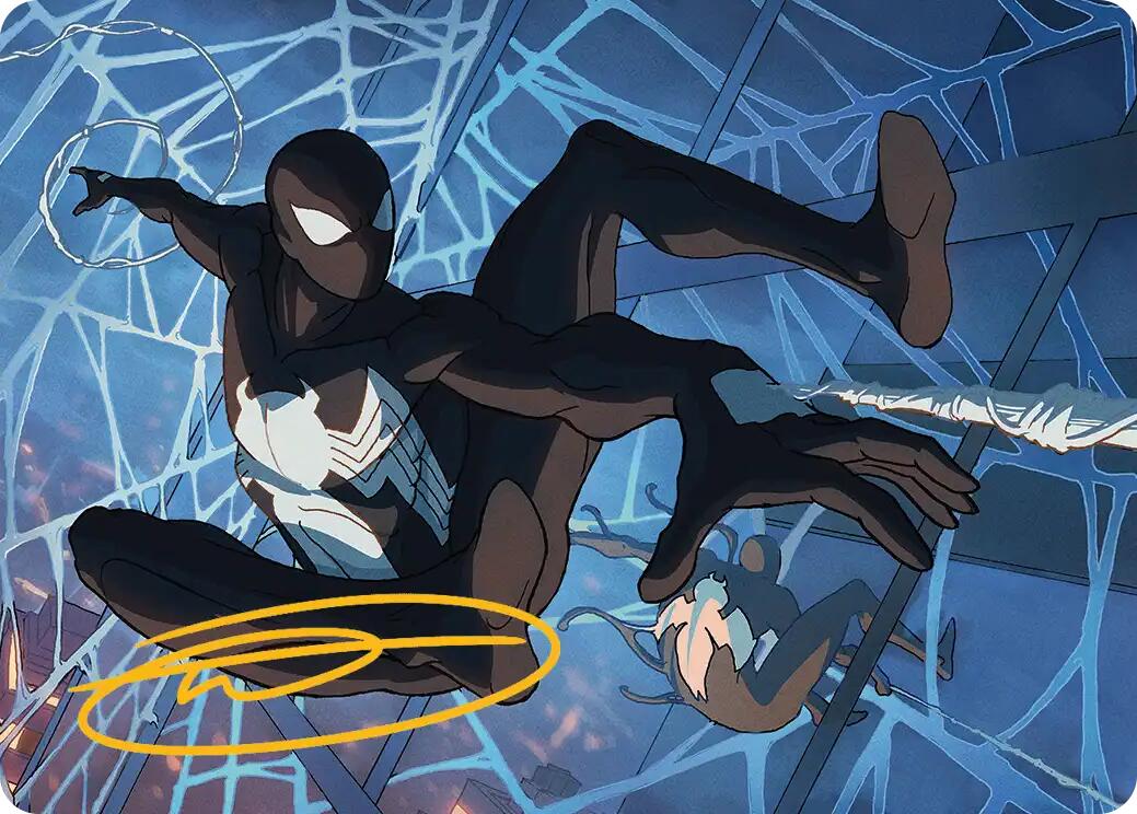 Symbiote Spider-Man Art Card (Gold-Stamped Signature) [Marvel's Spider-Man Art Series] | Card Citadel