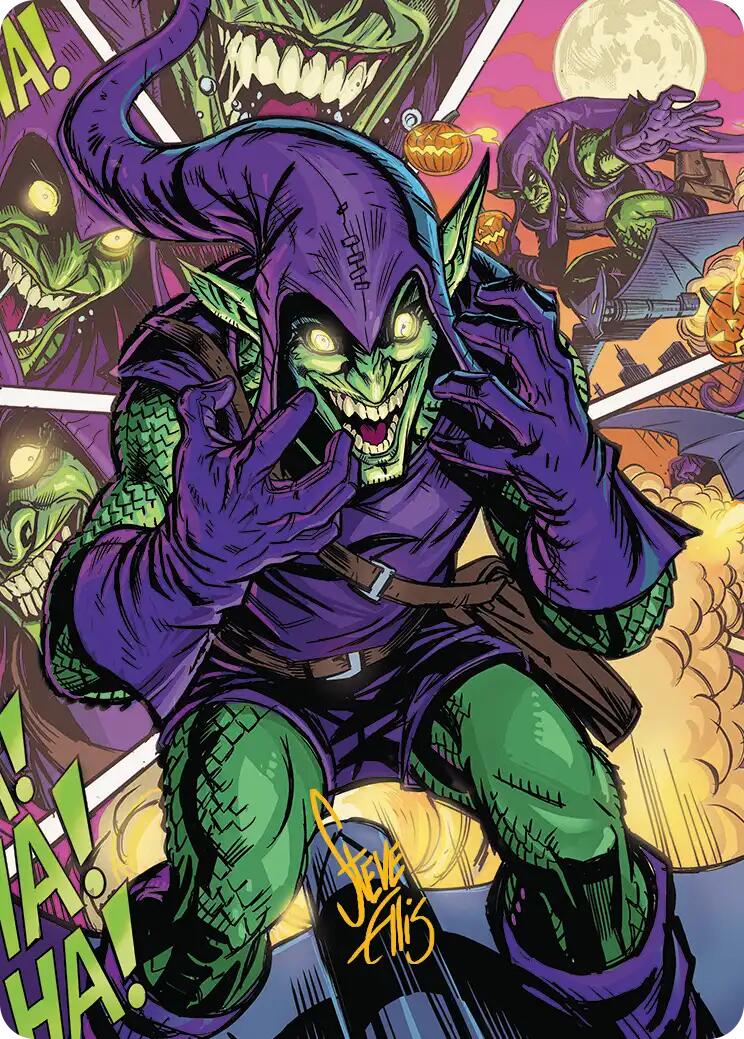 Green Goblin Art Card (49/54) (Gold-Stamped Signature) [Marvel's Spider-Man Art Series] | Card Citadel