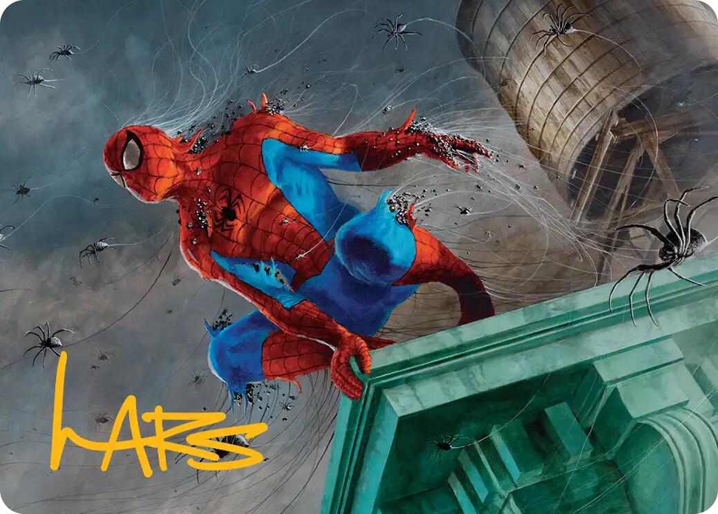 Spiders-Man, Heroic Horde Art Card (Gold-Stamped Signature) [Marvel's Spider-Man Art Series] | Card Citadel