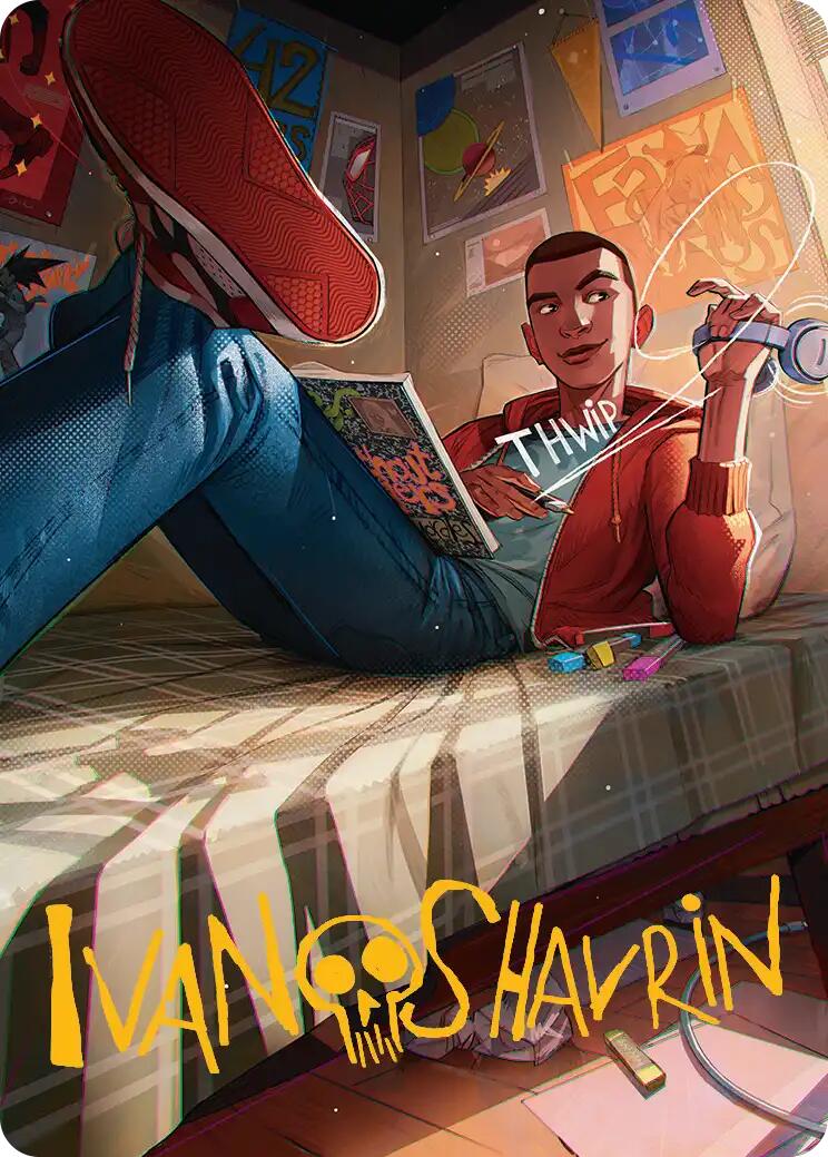 Miles Morales Art Card (Gold-Stamped Signature) [Marvel's Spider-Man Art Series] | Card Citadel