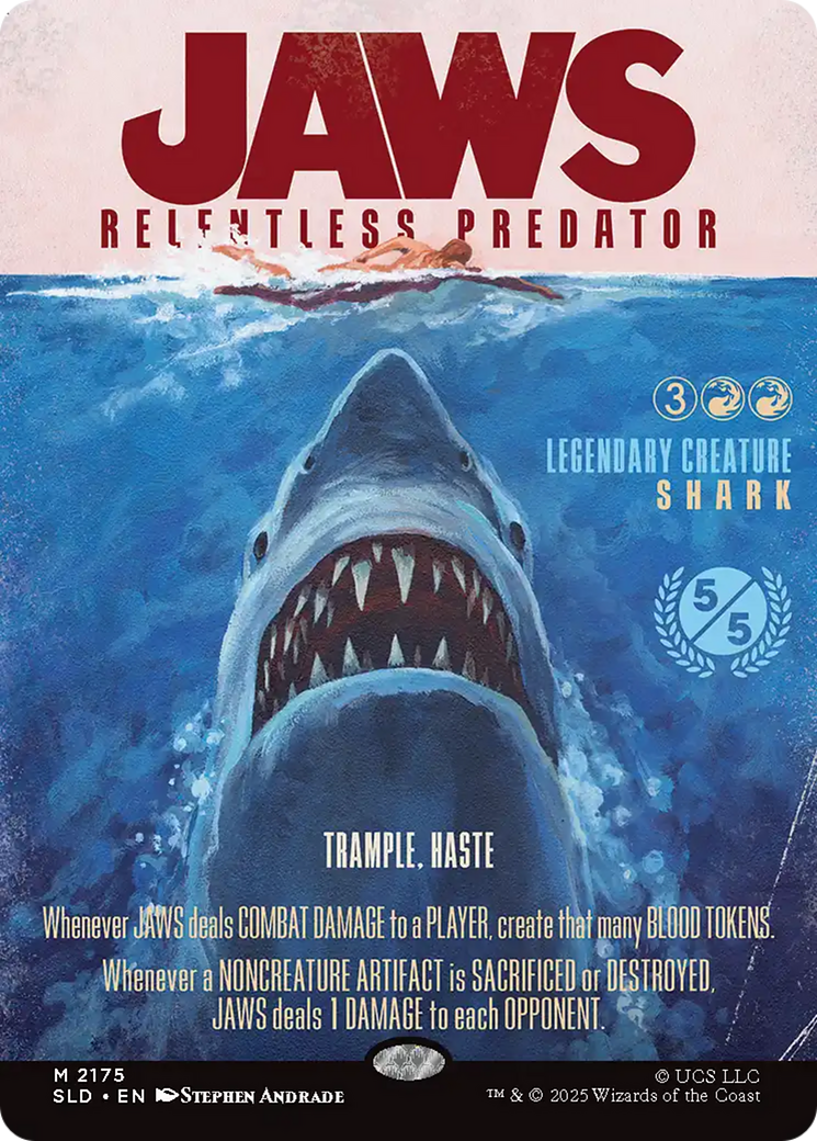 Jaws, Relentless Predator [Secret Lair Drop Series] | Card Citadel