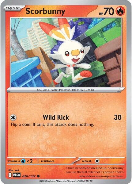 Scorbunny (026/132) [Mega Evolution: Base Set] | Card Citadel