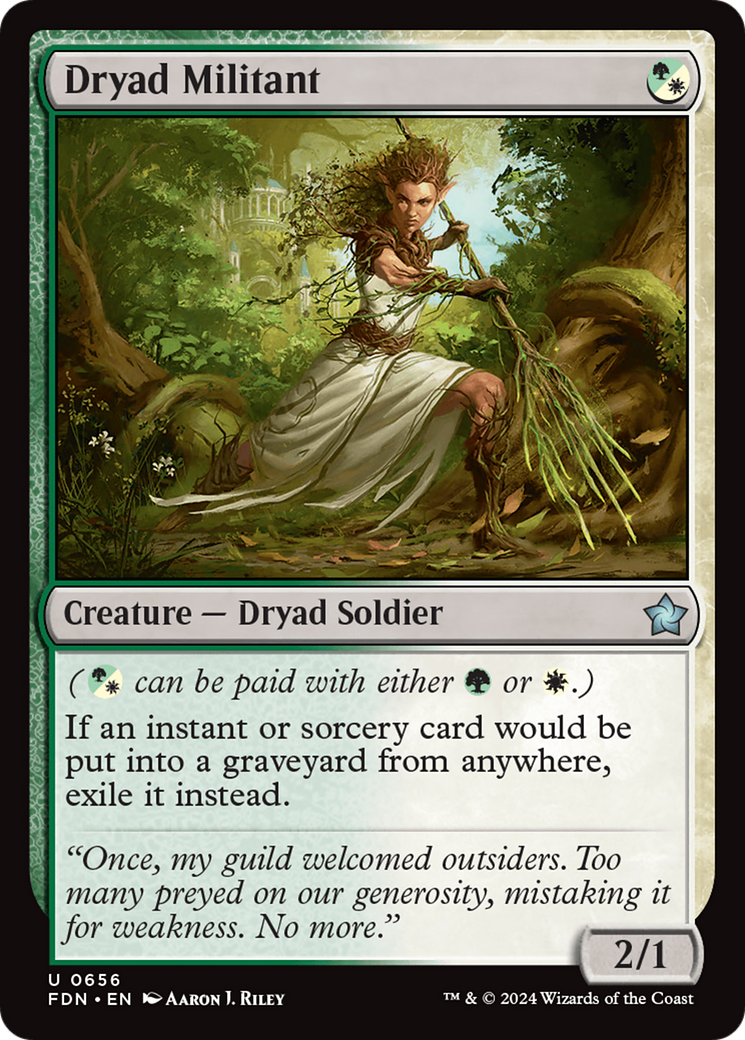 Dryad Militant [Foundations] | Card Citadel