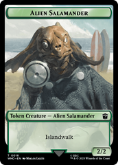 Dalek // Alien Salamander Double-Sided Token [Doctor Who Tokens] | Card Citadel