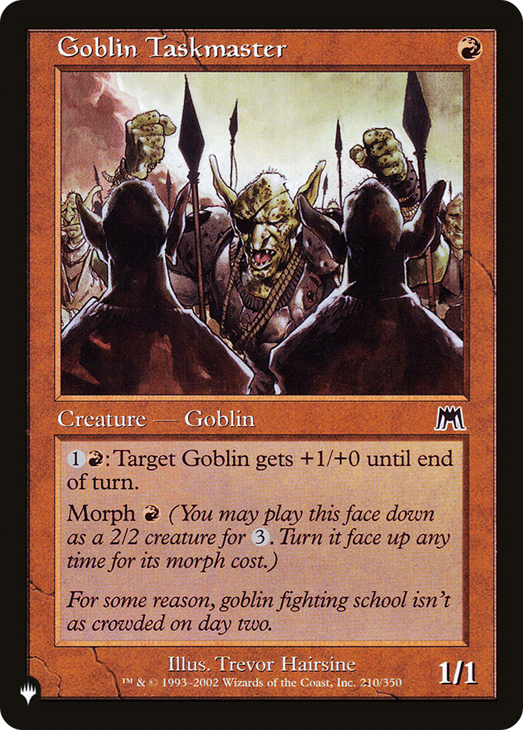 Goblin Taskmaster [The List Reprints] | Card Citadel