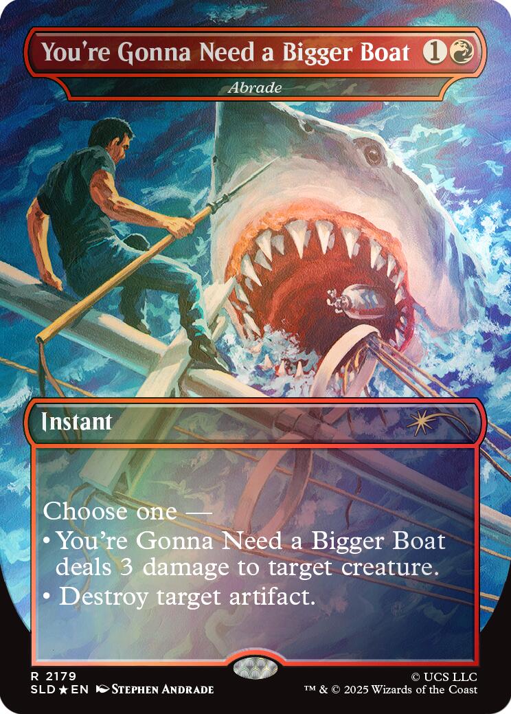 You're Gonna Need a Bigger Boat - Abrade (Rainbow Foil) [Secret Lair Drop Series] | Card Citadel