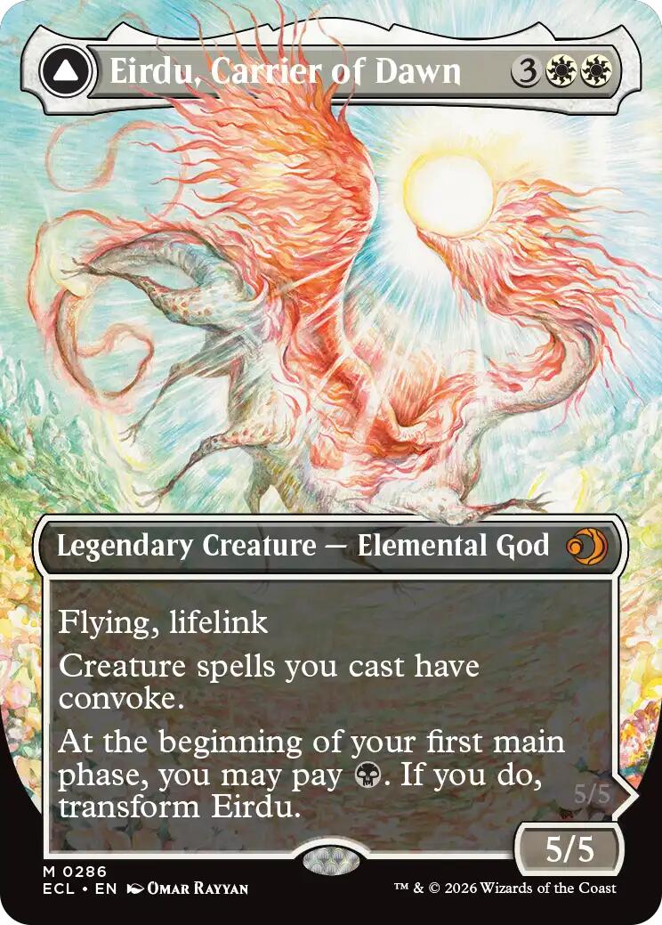 Eirdu, Carrier of Dawn (Borderless) [Lorwyn Eclipsed] | Card Citadel