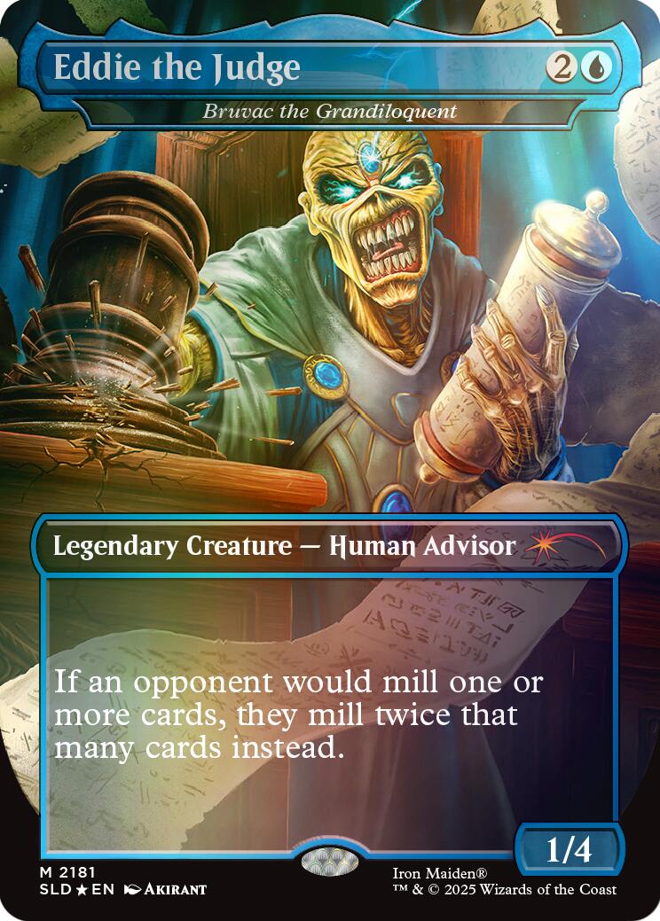 Eddie the Judge - Bruvac the Grandiloquent (Rainbow Foil) [Secret Lair Drop Series] | Card Citadel