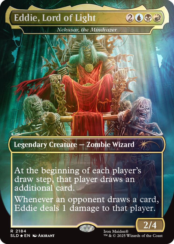 Eddie, Lord of Light - Nekusar, the Mindrazer (Rainbow Foil) [Secret Lair Drop Series] | Card Citadel