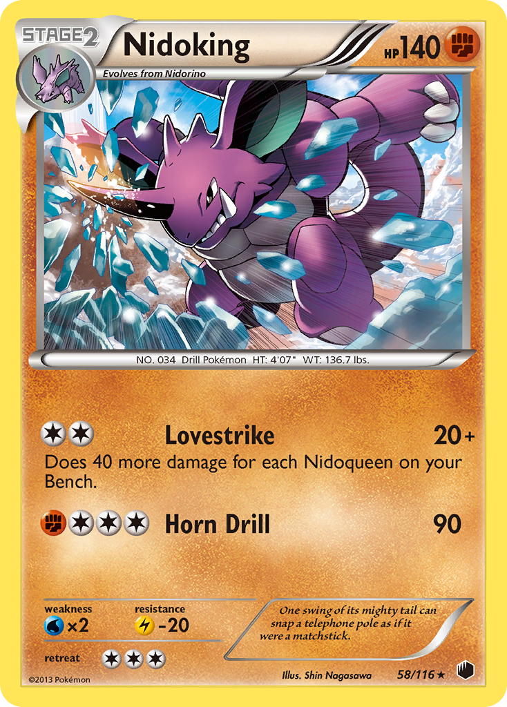 Nidoking (58/116) [Black & White: Plasma Freeze] | Card Citadel