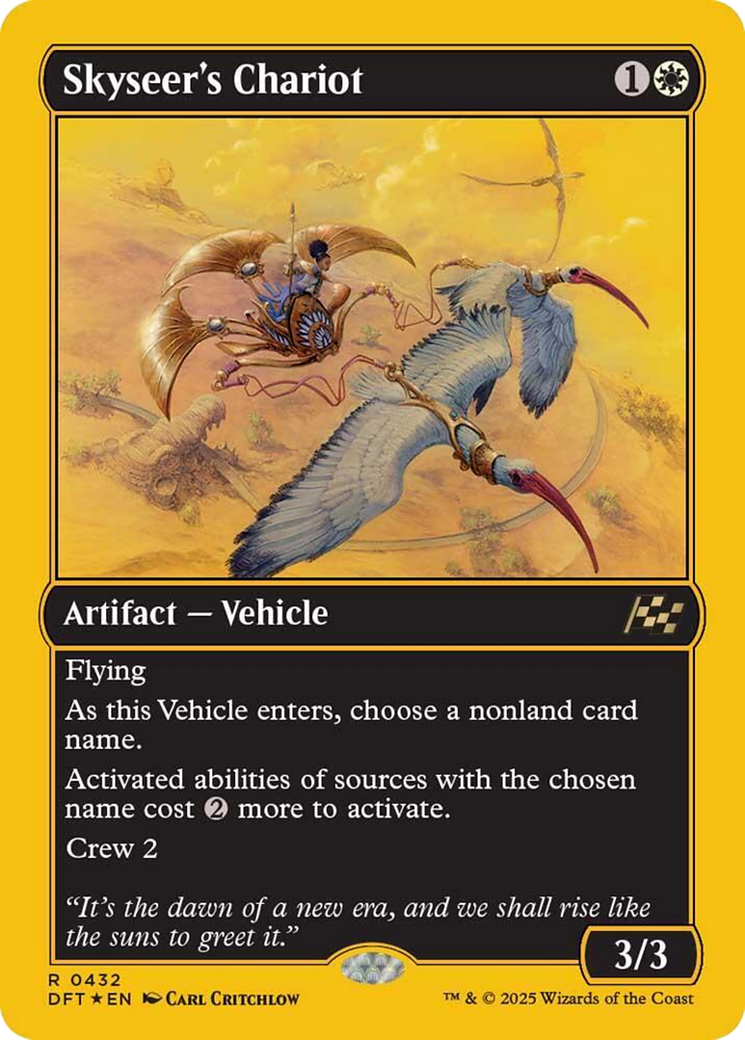 Skyseer's Chariot (First-Place Foil) [Aetherdrift] | Card Citadel